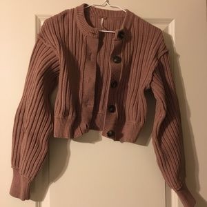 FREE PEOPLE all yours cropped cardigan